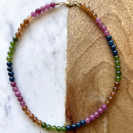 ALESSIA Multi-Colored Bead Necklace