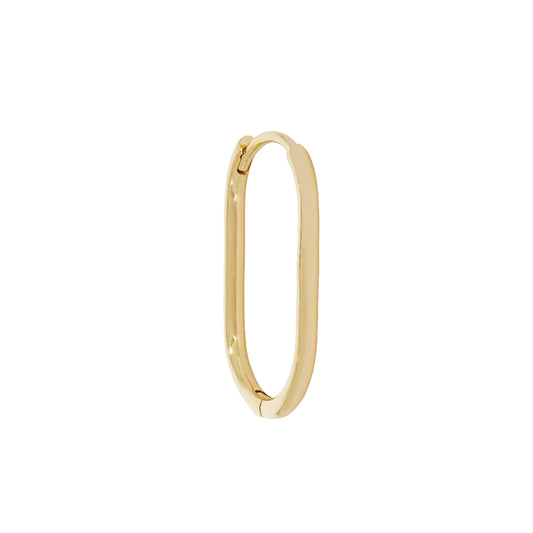 yellow gold oval clicker hoop metier by tomfoolery  @dylanjamesjewelry.com