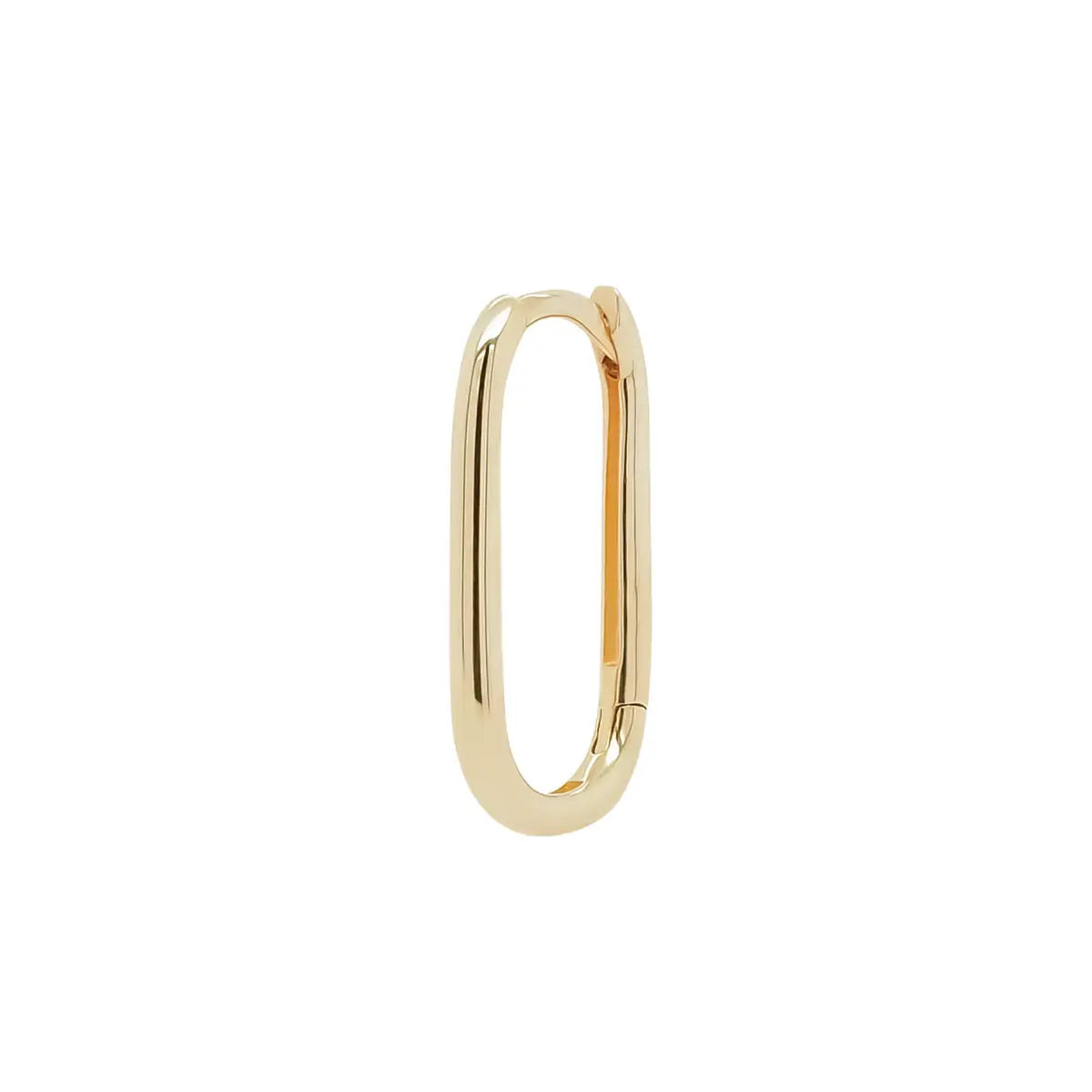 14kt yellow gold oval hoop earrings  @dylanjamesjewelry.com