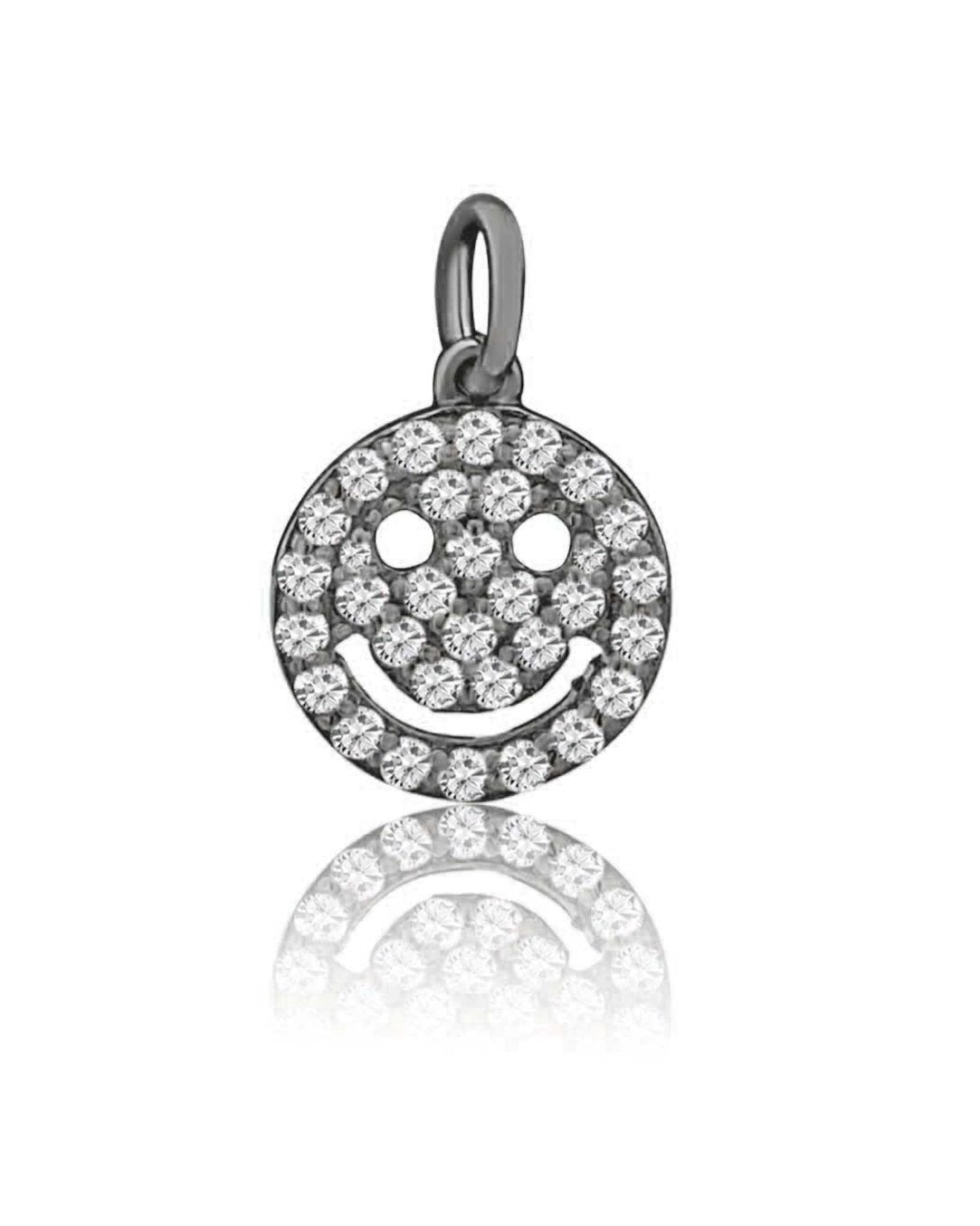 HANNAH Diamond Smiley Face Charm