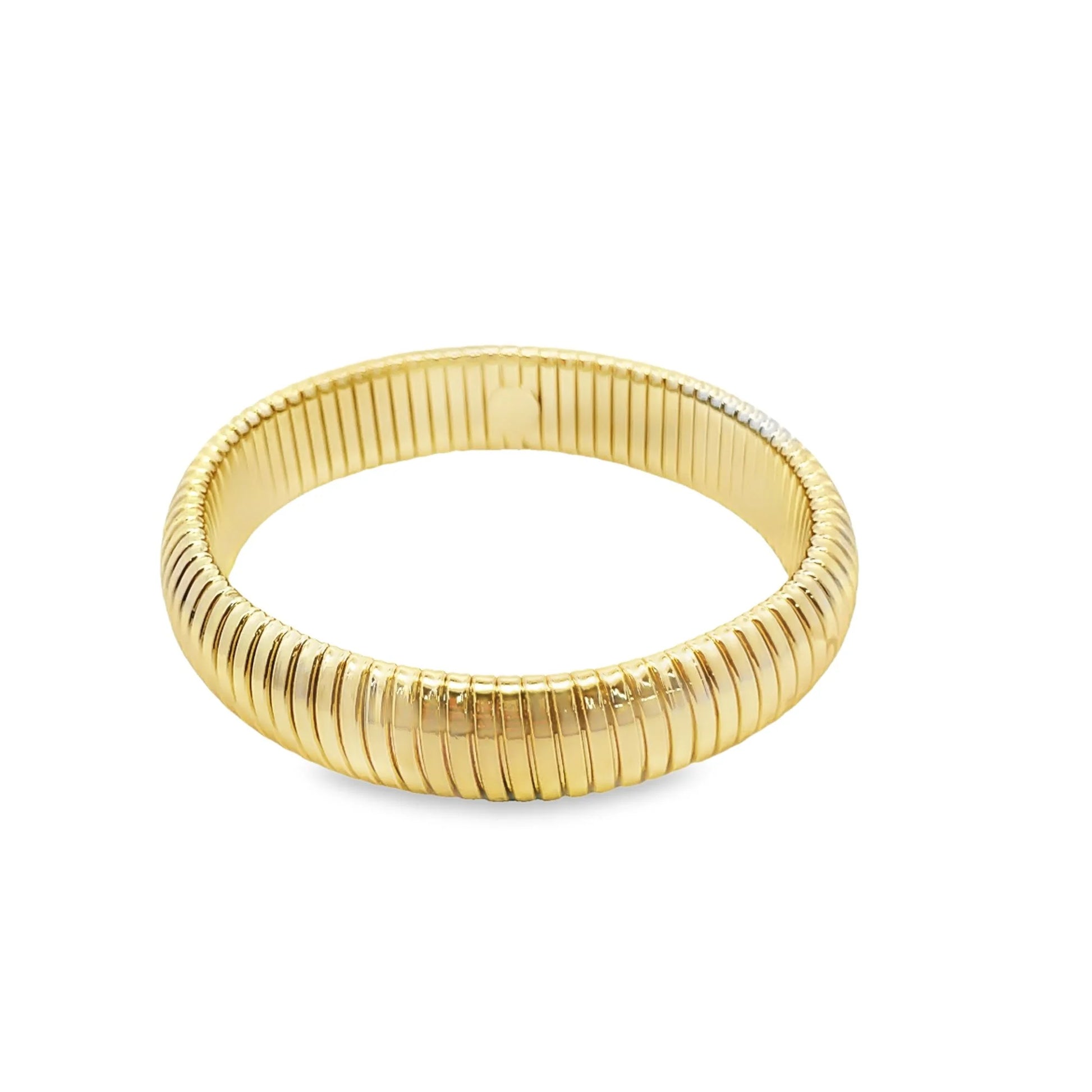 gold bracelet tubogus slip on @dylanjamesjewelry.com