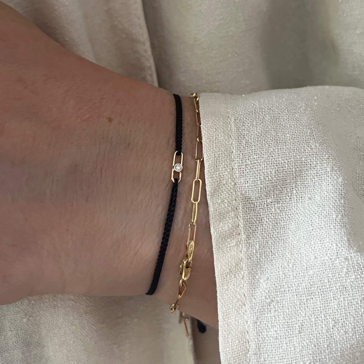 SLY Gold Diamond Bracelet