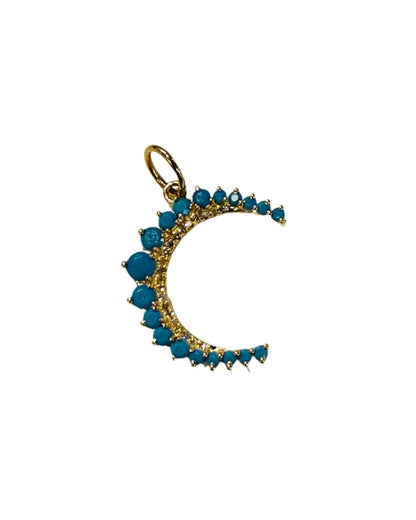 JACKIE Turquoise Diamond Pendant