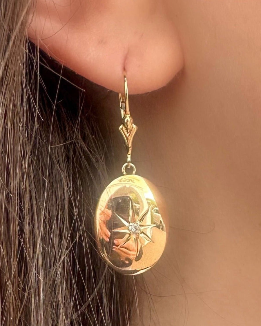 ASHLEY Vintage Gold Diamond Earrings