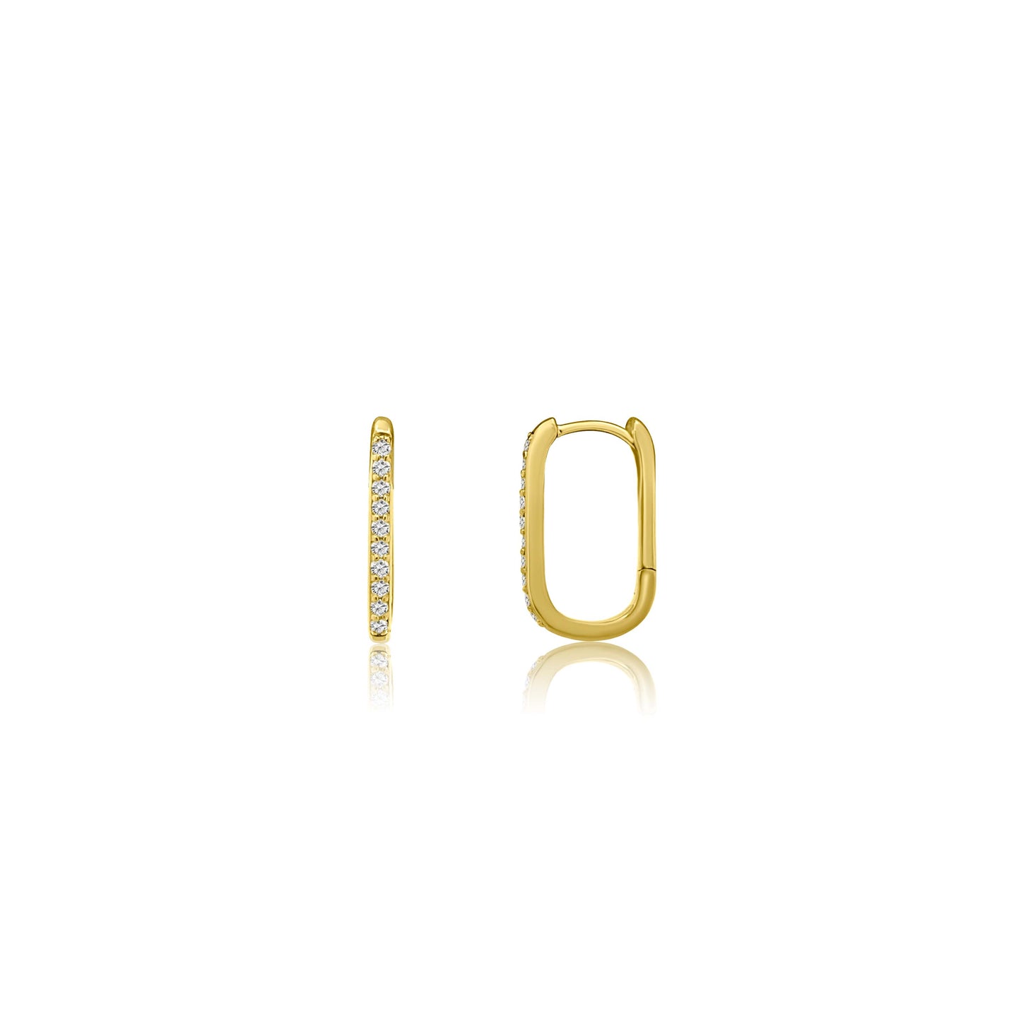 HELENE Diamond Hoop Earrings