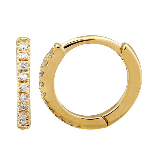 diamond huggy hoop earrings @dylanjamesjewelry.com