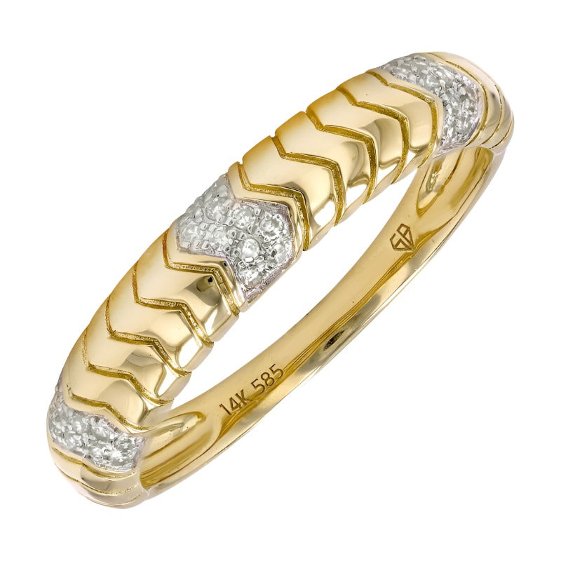 BULL Gold and Diamond Ring