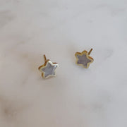 AIMEE Gold Stone Stud Earrings