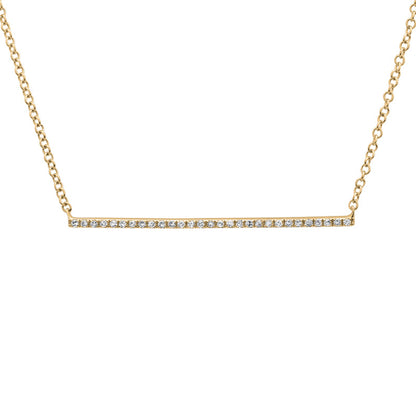 BAR Gold and Diamond Necklace