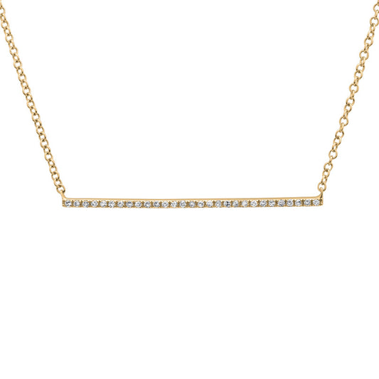 BAR Gold and Diamond Necklace