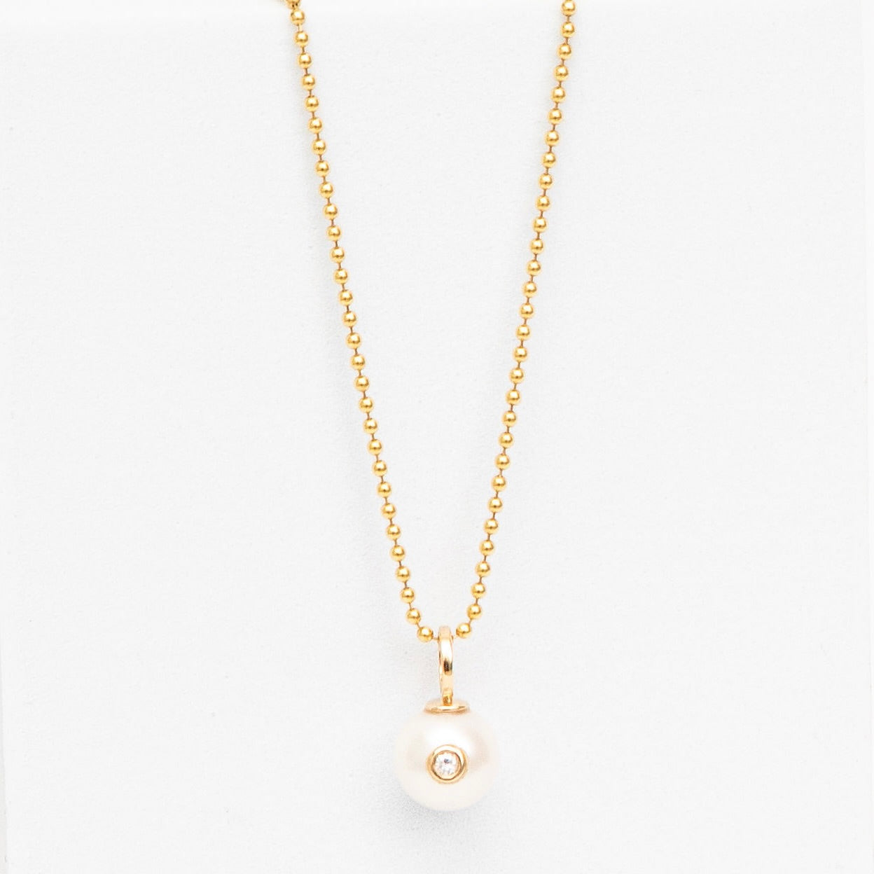 COBRA Gold Pearl Diamond Necklace