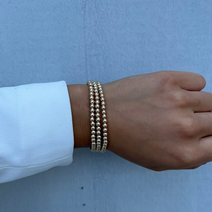 4mm gold bead bracelet  @dylanajmesjewelry.com