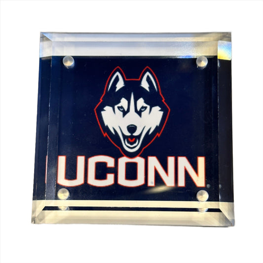 uconn custom acrylic box, custom acrylic college box @dylanjamesjewelry.com