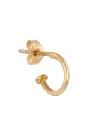 gold poet mini hoop   @dylanjamesjewelry.com