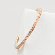 rose gold diamond eternity band