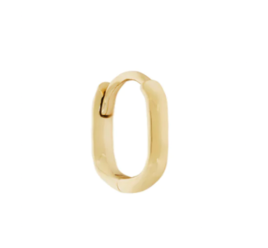 OVAL Gold Hoops