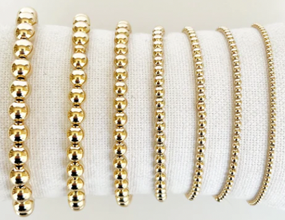 gold filled beaded bracelets made to order  @dylanjamesjewelry.com