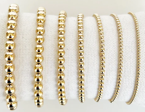 gold filled beaded bracelets made to order  @dylanjamesjewelry.com