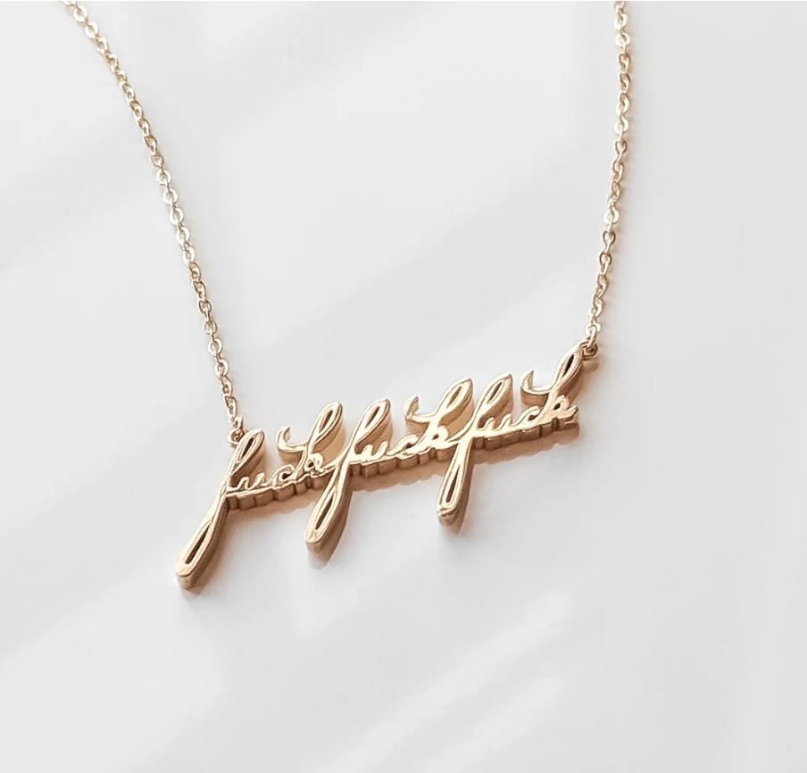 FUCK Fuck Fuck Necklace by THATCH