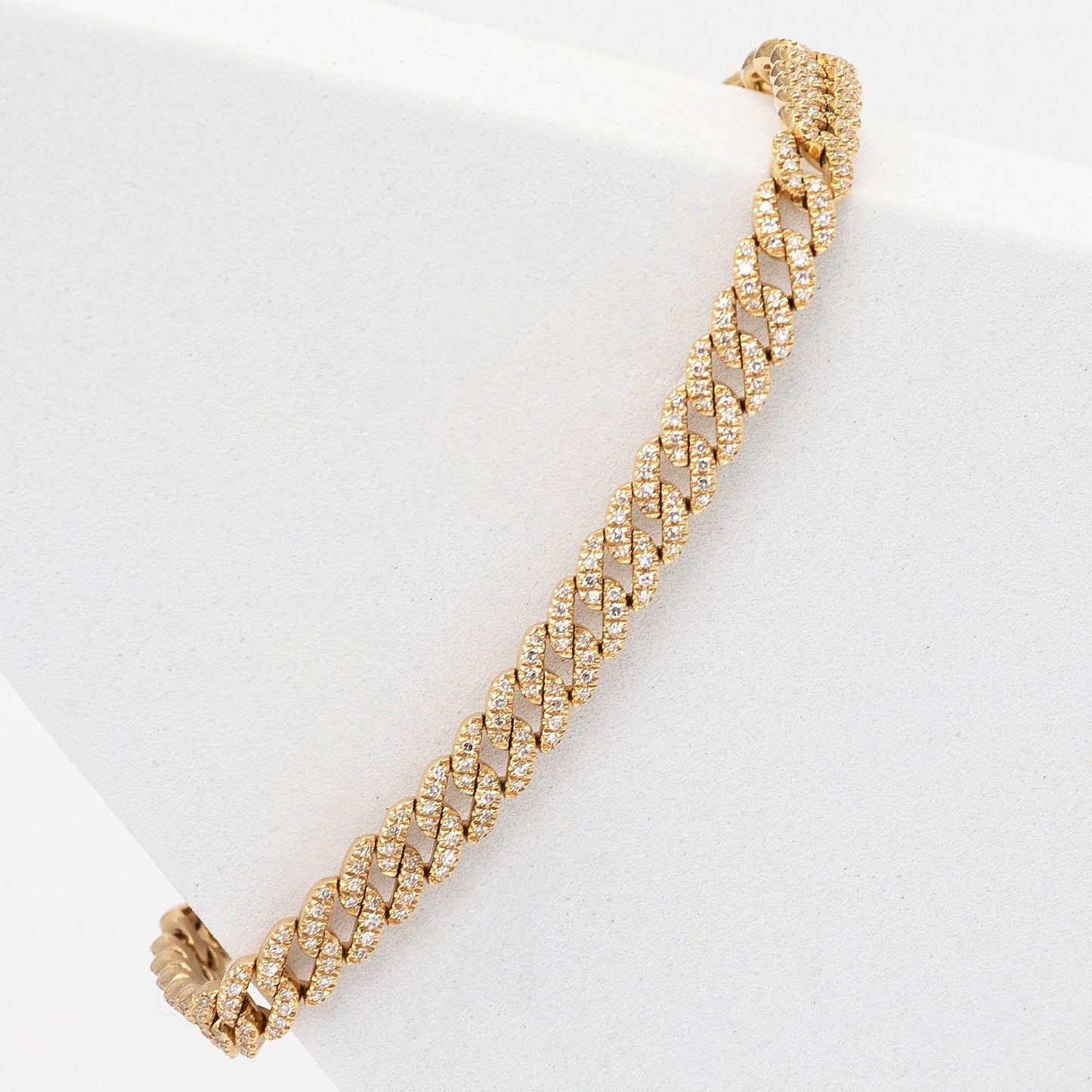 CUBAN Gold Diamond Bracelet