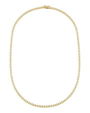 14kt yellow gold diamond tennis necklace  @dylanjamesjewelry.com