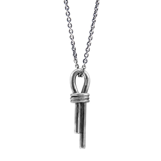 silver mens pendant on chain